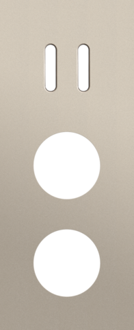 Plaque trpl v60 pr commut dbl + 2 prises,niko rocker steel champagne coated Niko Rocker