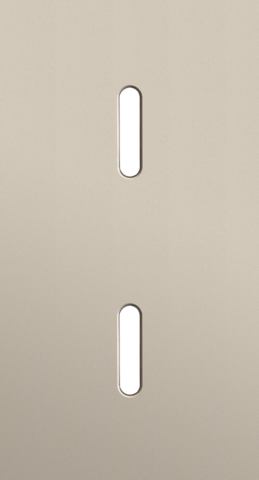 Plaque dbl v71 pr 2 commut smpl,niko rocker steel champagne coated Niko Rocker