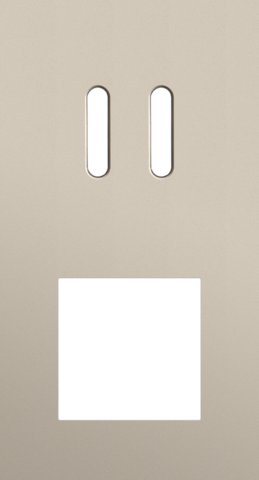 Plaque dbl v71 pr commut dbl + fct,niko rocker steel champagne coated Niko Rocker