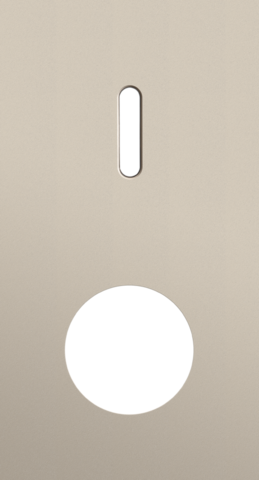 Plaque dbl v71 pr 1 commut smpl + 1 prise,niko rocker steel champagne coated Niko Rocker