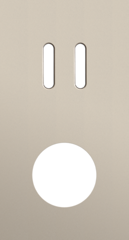 Plaque dbl v71 pr 1 commut dbl + 1 prise,niko rocker steel champagne coated Niko Rocker