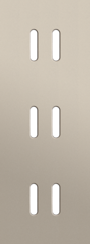 Plaque triple v71 pr 3 commut dbl,niko rocker steel champagne coated Niko Rocker