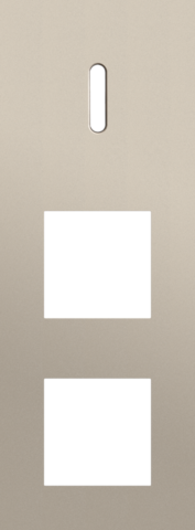 Plaque trpl v71 pr commut smpl + 2 fct,niko rocker steel champagne coated Niko Rocker