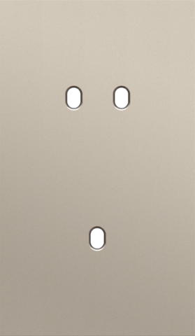 Plaque dbl v60 pr 1 commut dbl + 1 commut smpl,niko toggle steel champagne coated Niko Toggle