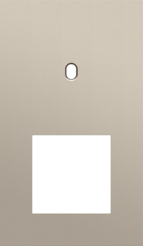 Plaque dbl v60 pr commut smpl + fct,niko toggle steel champagne coated Niko Toggle