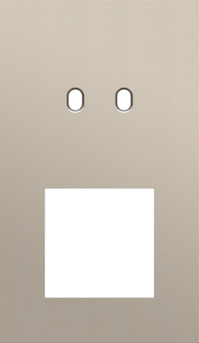 Plaque dbl v60 pr commut dbl + fct,niko toggle steel champagne coated Niko Toggle