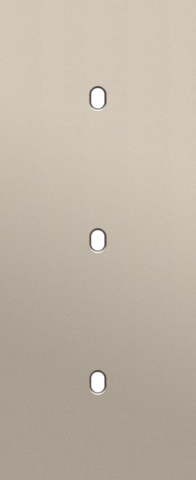 Plaque triple v60 pr 3 commut smpl,niko toggle steel champagne coated Niko Toggle