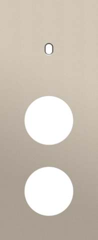 Plaque trpl v60 pr commut smpl + 2 prises,niko toggle steel champagne coated Niko Toggle