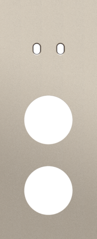 Plaque trpl v60 pr commut dbl + 2 prises,niko toggle steel champagne coated Niko Toggle