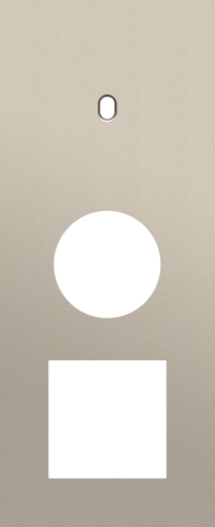 Plaque trpl v60 pr commut smpl + prise,niko toggle steel champagne coated Niko Toggle