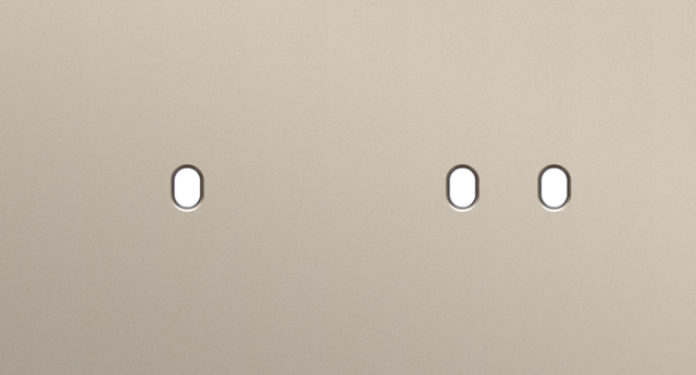 Plaque dbl h71 pr 1 commut smpl + 1 commut dbl,niko toggle steel champagne coated Niko Toggle