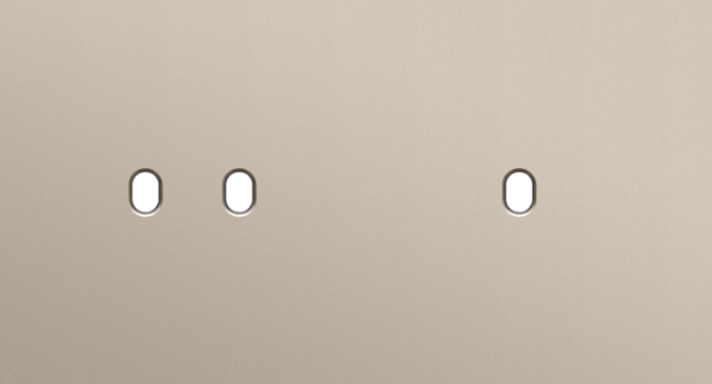 Plaque dbl h71 pr 1 commut dbl + 1 commut smpl,niko toggle steel champagne coated Niko Toggle