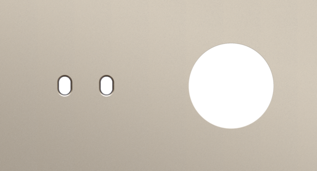 Plaque dbl h71 pr 1 commut dbl + 1 prise,niko toggle steel champagne coated Niko Toggle