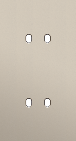 Plaque dbl v71pr 2 commut dbl ,niko toggle niko toggle steel champagne coated Niko Toggle