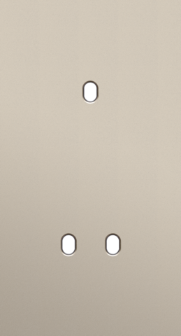 Plaque dbl v71 pr 1 commut smpl + 1 commut dbl,niko toggle steel champagne coated Niko Toggle