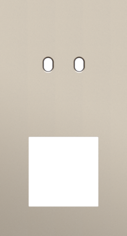 Plaque dbl v71 pr commut dbl + fct,niko toggle steel champagne coated Niko Toggle