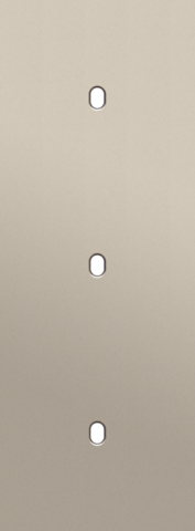 Plaque triple v71 pr 3 commut smpl,niko toggle steel champagne coated Niko Toggle