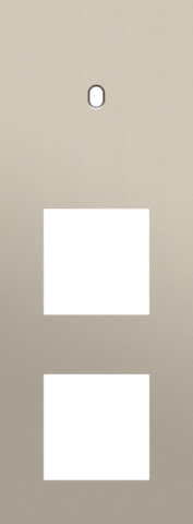 Plaque trpl v71 pr commut smpl + fct,niko toggle steel champagne coated Niko Toggle