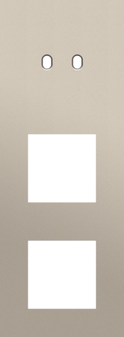 Plaque trpl v71 pr commut dbl + fct,niko toggle steel champagne coated Niko Toggle