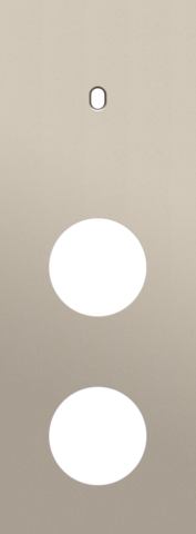 Plaque trpl v71 pr commut smpl + 2 prises,niko toggle steel champagne coated Niko Toggle