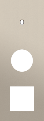 Plaque trpl v71 pr commut smpl + prise,niko toggle steel champagne coated Niko Toggle