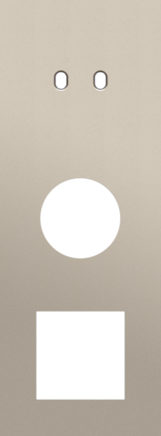 Plaque trpl v71 pr commut dbl + prise,niko toggle steel champagne coated Niko Toggle