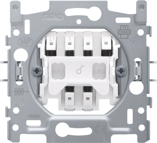 [NK170-01105] Socle interrupteur (à témoin) unipolaire 10a, connexion rapide