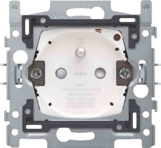 Prise conn. niko home control 16a, zigbee®, connexion rapide Niko Home Control