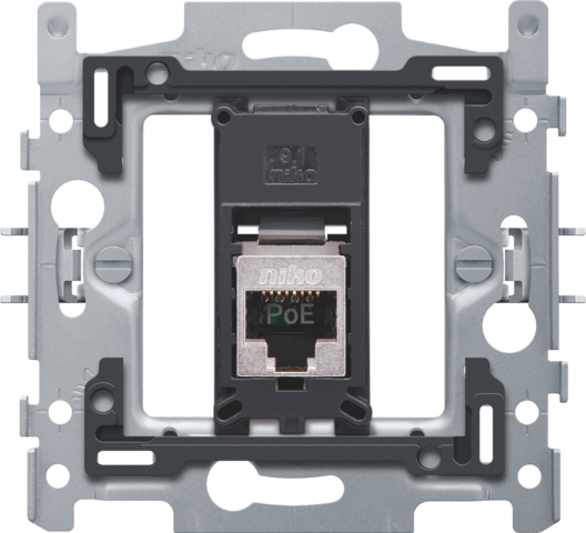 [NK170-66155] 1 connexion rj45 stp cat5e, poe++, plat, 60x71, griffes