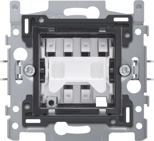 Socle pour un interrupteur permutateur, 10 A, bornes à connexion rapide, fixation par griffes, à utiliser avec la gamme Niko Rocker ou Toggle