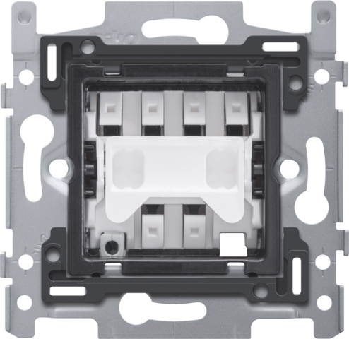 Socle pour un interrupteur permutateur, 10 A, bornes à connexion rapide, fixation par vis, à utiliser avec la gamme Niko Rocker ou Toggle