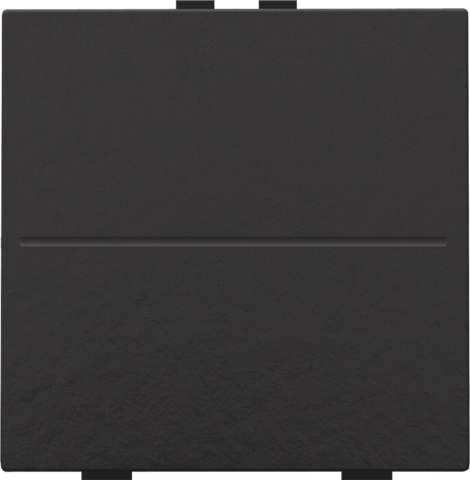Touche simp. interrupteur/bouton-poussoir sans fil à 2 commandes piano black coated Bakelite® piano black Niko Home Control