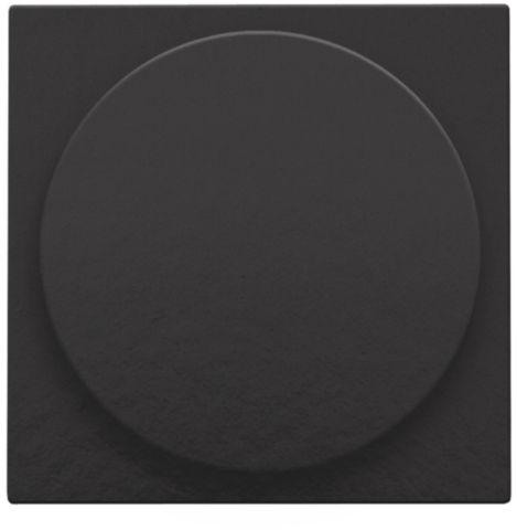 Set de finition variateur à bouton rotat./extension, inc. bouton Bakelite® piano black Niko Pure