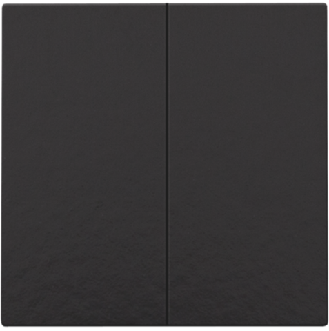 Set de finition interrupteur ou bouton-poussoir double électr. Bakelite® piano black Niko Home Control