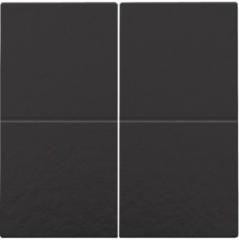 Set de finition interrupteur electr./bouton-poussoir quadruple piano black coated Bakelite® piano black Niko Home Control