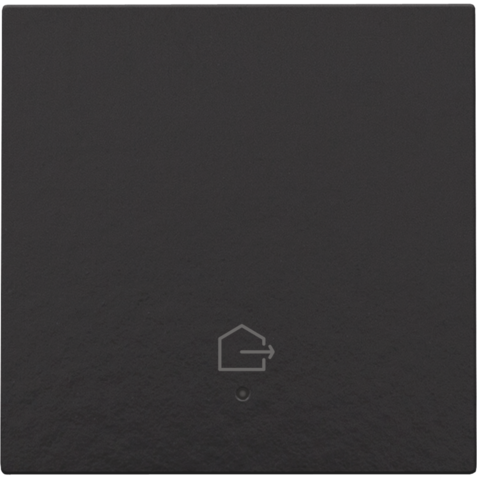 Set de finition avec lentille pour interrupteur simple connecté Bakelite® piano black Niko Home Control