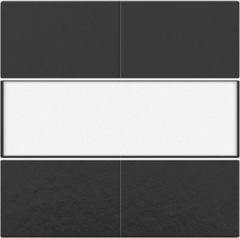 Set de finition avc étiquette pr bouton quadr., libre de potent. piano black coated Bakelite® piano black Niko Pure