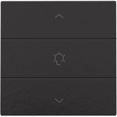 Commande de variateur simple pour niko home control Bakelite® piano black Niko Home Control