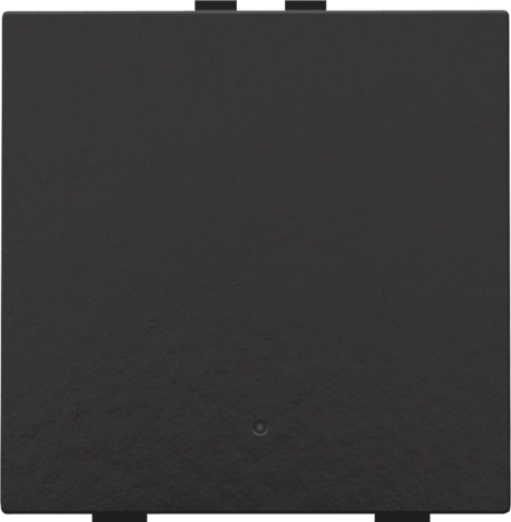 Bouton-poussoir simple avec led et capteurs de confort piano black coated Bakelite® piano black Niko Home Control