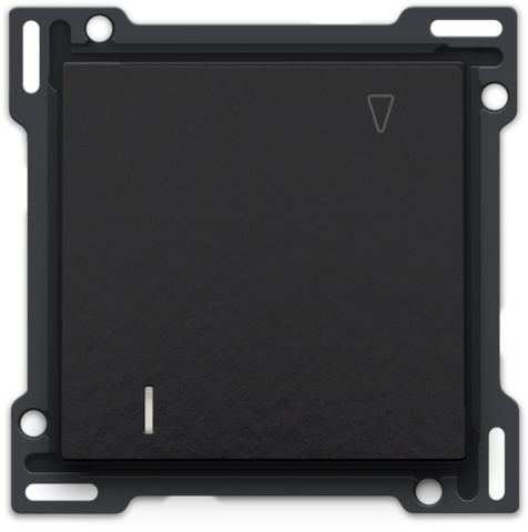 Interrupteur pour cartes d'hôtel 10a, assemblé, bornes à vis Bakelite® piano black