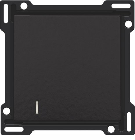 Set de finition interrupteur pour cartes d'hôtel Bakelite® piano black Niko Pure