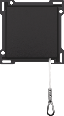 Set de finition bouton-poussoir à tirette Bakelite® piano black Niko Pure