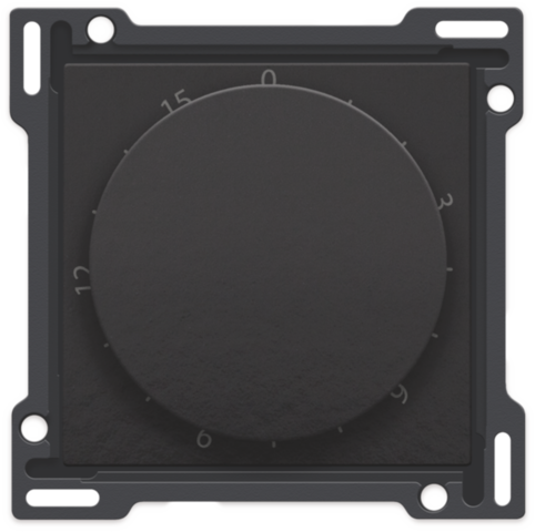 Set de finition minuterie réglable jusqu'a 15 min. Bakelite® piano black Niko Pure