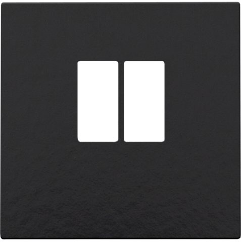 Set de finition prise simple pour haut-parleur Bakelite® piano black Niko Pure