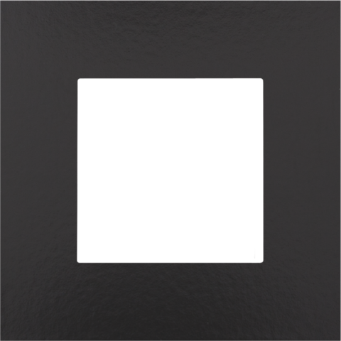 Plaque de recouvrement simple Bakelite® piano black Niko Pure