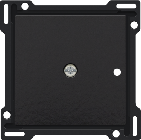 Set de finition récepteur rf encastré à 1 canal piano black coated Bakelite® piano black Niko Pure