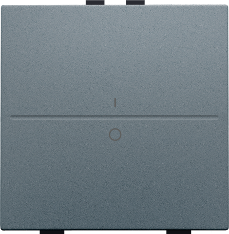 Touche simple i/0 pour interrupteur/bouton sans fil à 2 contacts blue grey coated Niko Home Control