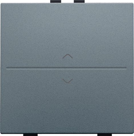 Touche simp. flèches pr interrupteur/bouton sans fil, 2 contacts blue grey coated Niko Home Control