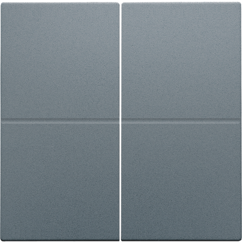 Set de finition interrupteur electr./bouton-poussoir quadruple blue grey coated Niko Home Control