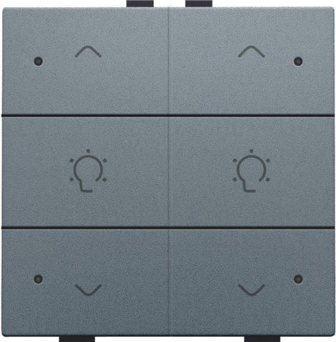 Commande de variateur double avec led pour niko home control Niko Home Control